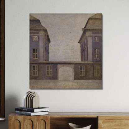 Gli Edifici Della Compagnia Asiatica Visti Da St. Annæ Street Vilhelm Hammershøi vhm65 quadro stampato su tela