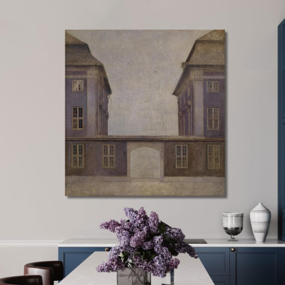 Gli Edifici Della Compagnia Asiatica Visti Da St. Annæ Street Vilhelm Hammershøi vhm65 quadro stampato su tela