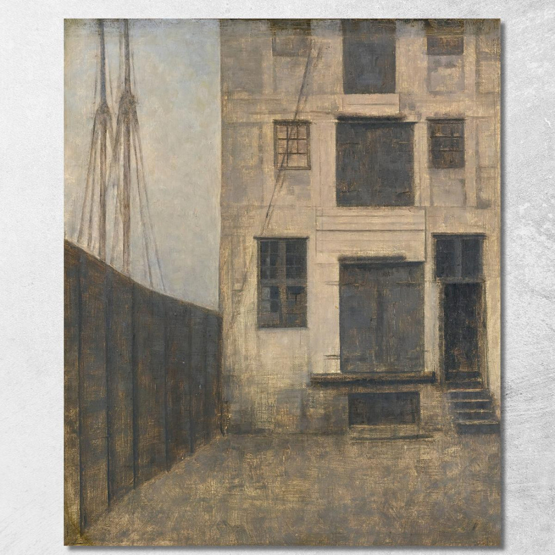 Il Vecchio Magazzino A Christianshavn Vilhelm Hammershøi vhm67 quadro stampato su tela
