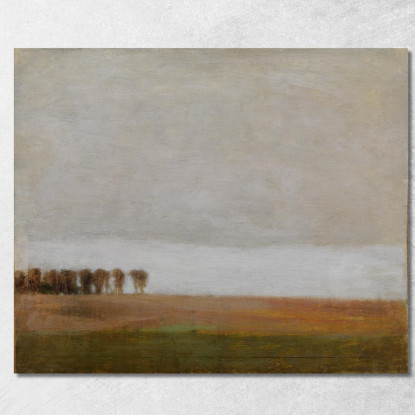 Veduta Di Jægersborg Allé. Gentofte A Nord Di Copenaghen Vilhelm Hammershøi vhm71 quadro stampato su tela