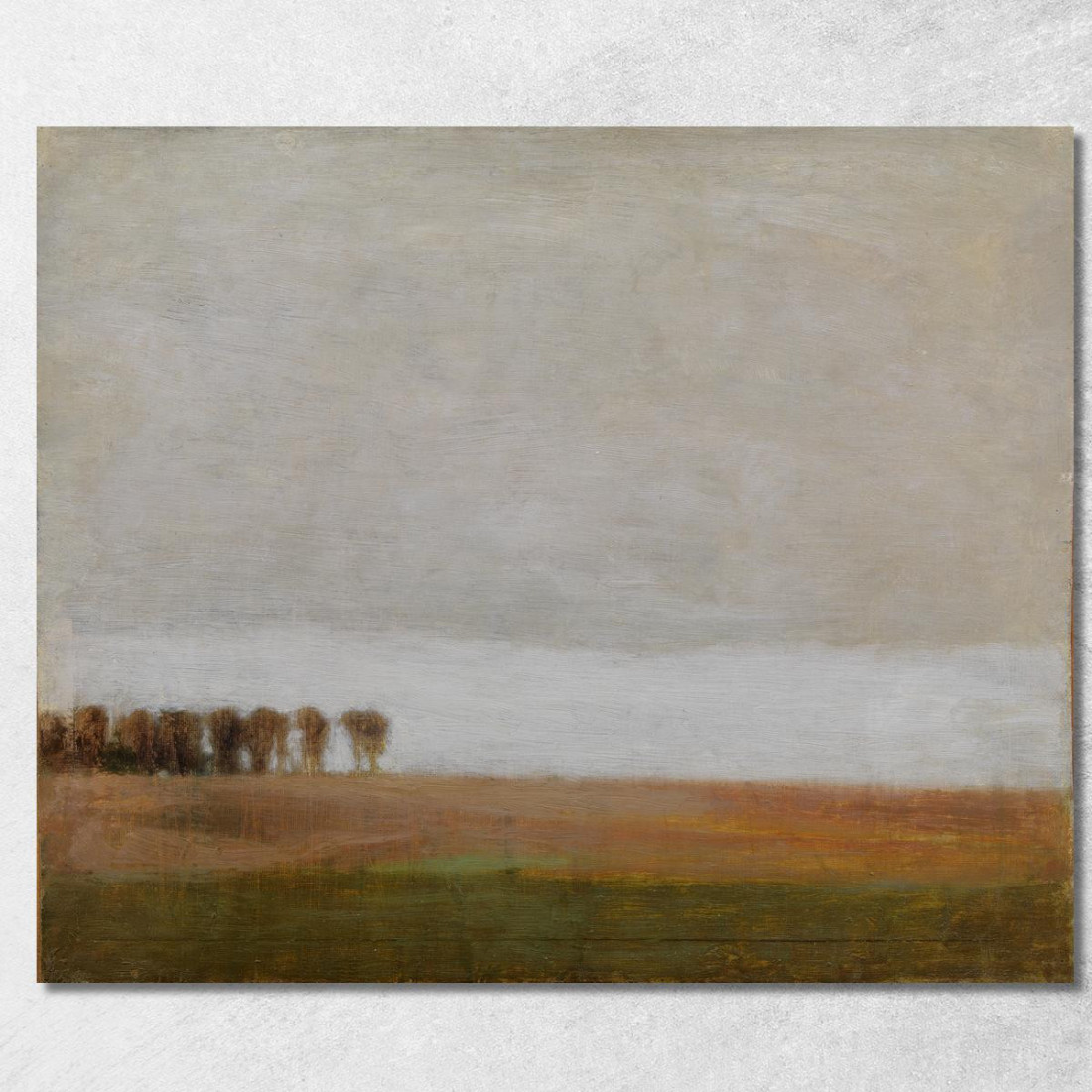 Veduta Di Jægersborg Allé. Gentofte A Nord Di Copenaghen Vilhelm Hammershøi vhm71 quadro stampato su tela