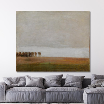 Veduta Di Jægersborg Allé. Gentofte A Nord Di Copenaghen Vilhelm Hammershøi vhm71 quadro stampato su tela