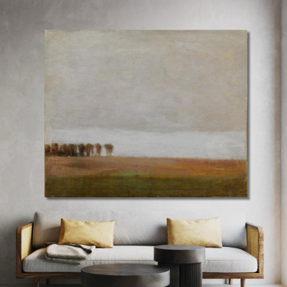 Veduta Di Jægersborg Allé. Gentofte A Nord Di Copenaghen Vilhelm Hammershøi vhm71 quadro stampato su tela