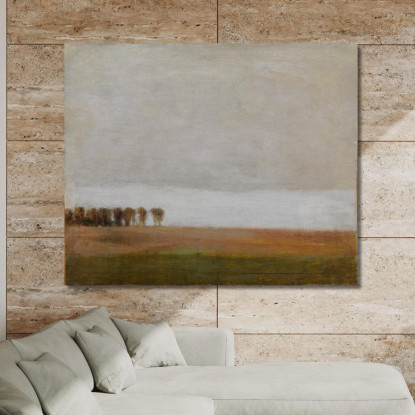 Veduta Di Jægersborg Allé. Gentofte A Nord Di Copenaghen Vilhelm Hammershøi vhm71 quadro stampato su tela