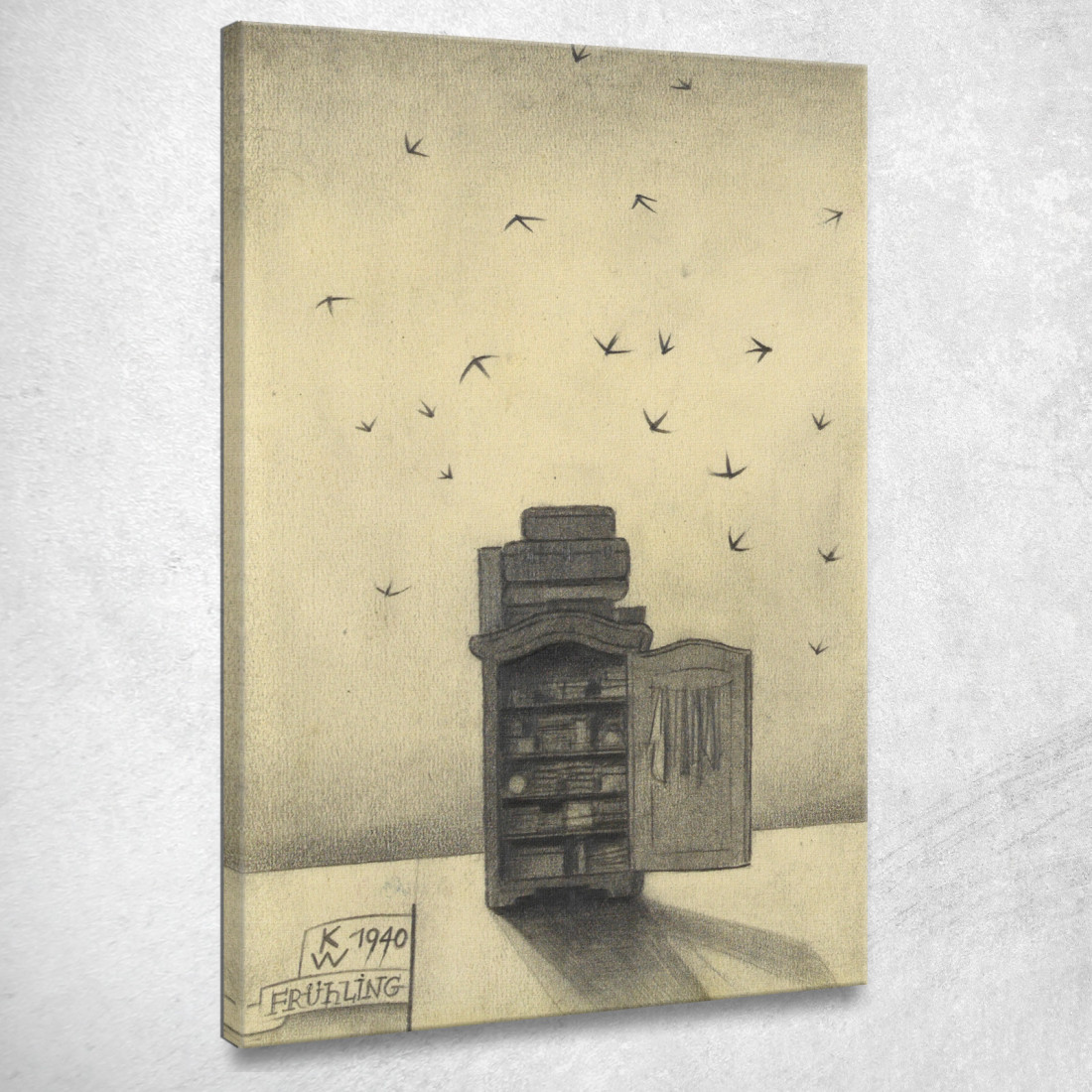 Primavera Da Le 150 Foglie Karl Wiener kwn200 quadro stampato su tela