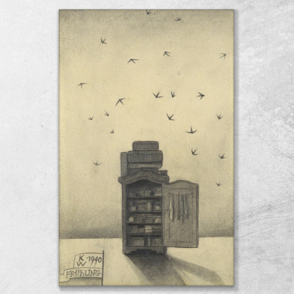 Primavera Da Le 150 Foglie Karl Wiener kwn200 quadro stampato su tela