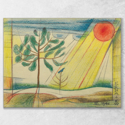 Primavera Karl Wiener kwn201 quadro stampato su tela