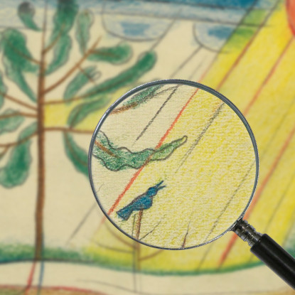 Primavera Karl Wiener kwn201 quadro stampato su tela