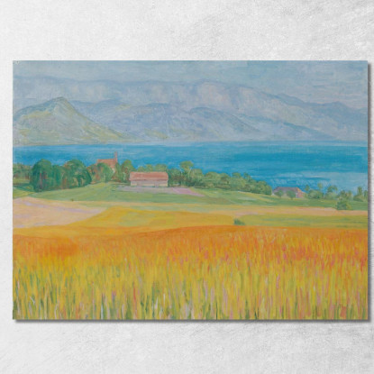 Campo Di Grano All'Attersee Walther Gamerith wgm16 quadro stampato su tela