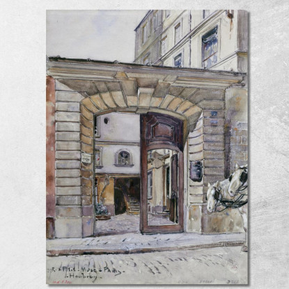 27 Rue Du Petit-Musc Parigi Frédéric Houbron fhb2 quadro stampato su tela