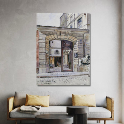 27 Rue Du Petit-Musc Parigi Frédéric Houbron fhb2 quadro stampato su tela