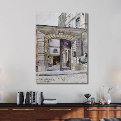 27 Rue Du Petit-Musc Parigi Frédéric Houbron fhb2 quadro stampato su tela