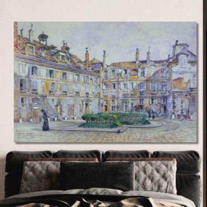 Cortile Interno Dell'Abbaye-Aux-Bois 16 Rue De Sèvres Nel 1906 7° Arrondissement Frédéric Houbron fhb4 quadro stampato su tela