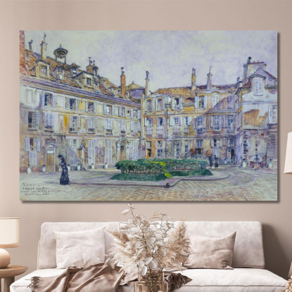 Cortile Interno Dell'Abbaye-Aux-Bois 16 Rue De Sèvres Nel 1906 7° Arrondissement Frédéric Houbron fhb4 quadro stampato su tela