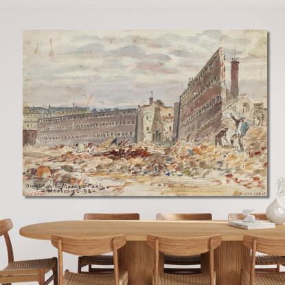 Demolizione Della Prigione Mazas 23-25 Boulevard Diderot (Precedentemente Boulevard Mazas) Frédéric Houbron fhb5 quadro stampat