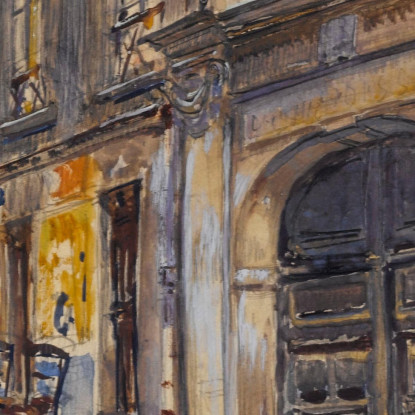 Ingresso Dell'Ex Cimitero Saint-André 13 Rue Suger Nel 1906 6° Arrondissement Frédéric Houbron fhb6 quadro stampato su tela