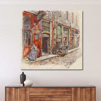 Ingresso Scala A Del Marché Des Enfants-Rouges Nel 1908 3° Arrondissement Frédéric Houbron fhb7 quadro stampato su tela