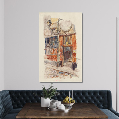 Ingresso Scala B Del Marché Des Enfants-Rouges Nel 1907 3° Arrondissement Frédéric Houbron fhb8 quadro stampato su tela