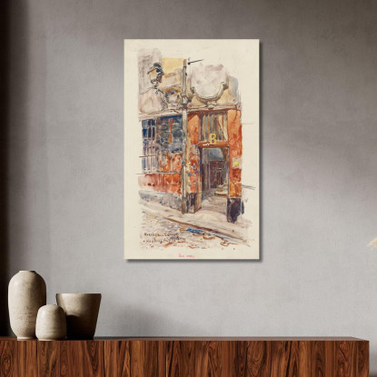 Ingresso Scala B Del Marché Des Enfants-Rouges Nel 1907 3° Arrondissement Frédéric Houbron fhb8 quadro stampato su tela