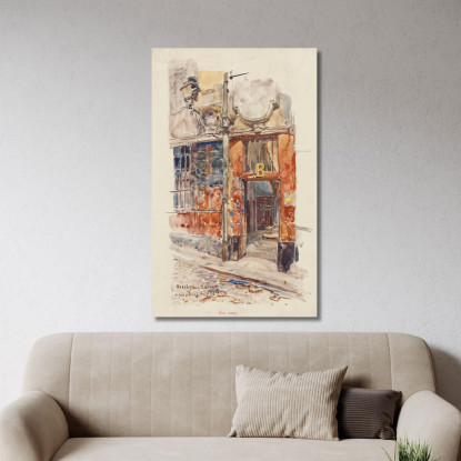 Ingresso Scala B Del Marché Des Enfants-Rouges Nel 1907 3° Arrondissement Frédéric Houbron fhb8 quadro stampato su tela