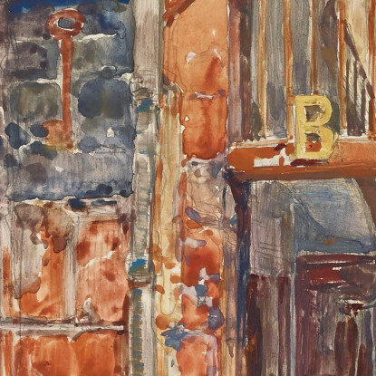 Ingresso Scala B Del Marché Des Enfants-Rouges Nel 1907 3° Arrondissement Frédéric Houbron fhb8 quadro stampato su tela