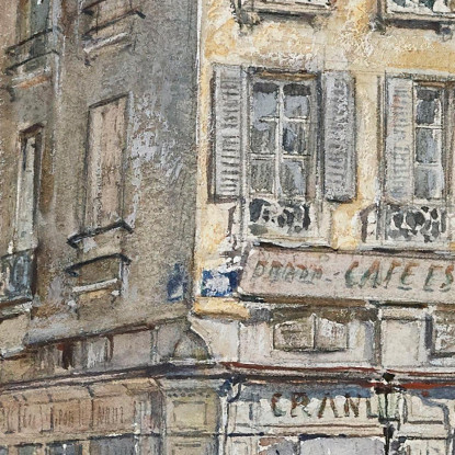 Intersezione Di Due Strade A Parigi Nel 1899 Frédéric Houbron fhb9 quadro stampato su tela