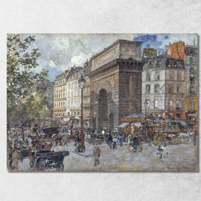 La Porte Saint-Martin Frédéric Houbron fhb13 quadro stampato su tela