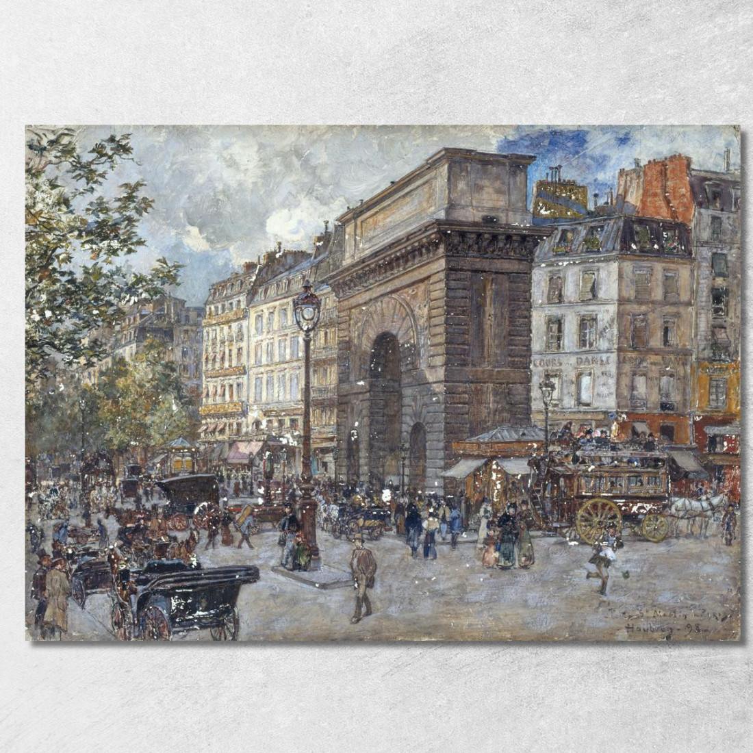 La Porte Saint-Martin Frédéric Houbron fhb13 quadro stampato su tela