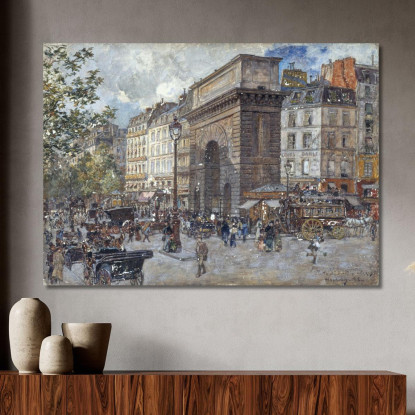 La Porte Saint-Martin Frédéric Houbron fhb13 quadro stampato su tela