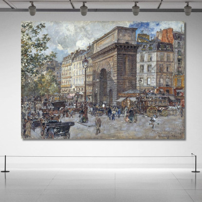 La Porte Saint-Martin Frédéric Houbron fhb13 quadro stampato su tela
