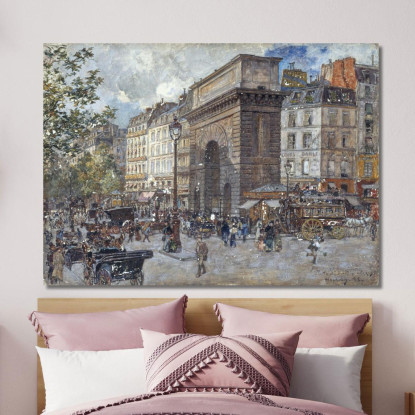 La Porte Saint-Martin Frédéric Houbron fhb13 quadro stampato su tela