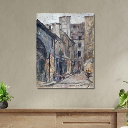 Rue Taille-Pain Frédéric Houbron fhb17 quadro stampato su tela