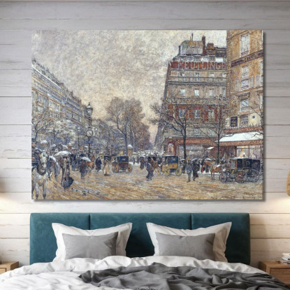 Incrocio Richelieu-Drouot Frédéric Houbron fhb21 quadro stampato su tela