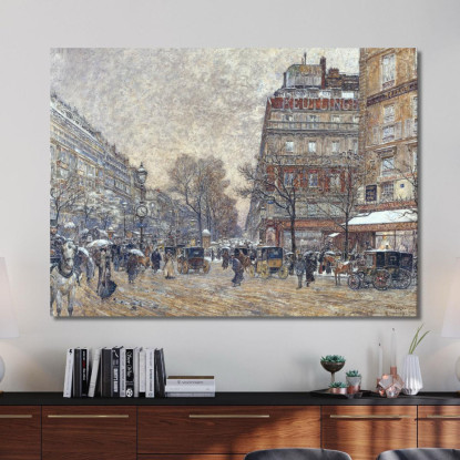 Incrocio Richelieu-Drouot Frédéric Houbron fhb21 quadro stampato su tela