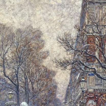 Incrocio Richelieu-Drouot Frédéric Houbron fhb21 quadro stampato su tela