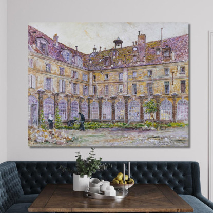 Il Chiostro Dell'Abbaye-Aux-Bois Rue De Sèvres Frédéric Houbron fhb22 quadro stampato su tela