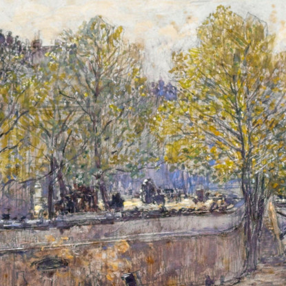 Quai Conti E Il Pont Des Arts Frédéric Houbron fhb26 quadro stampato su tela
