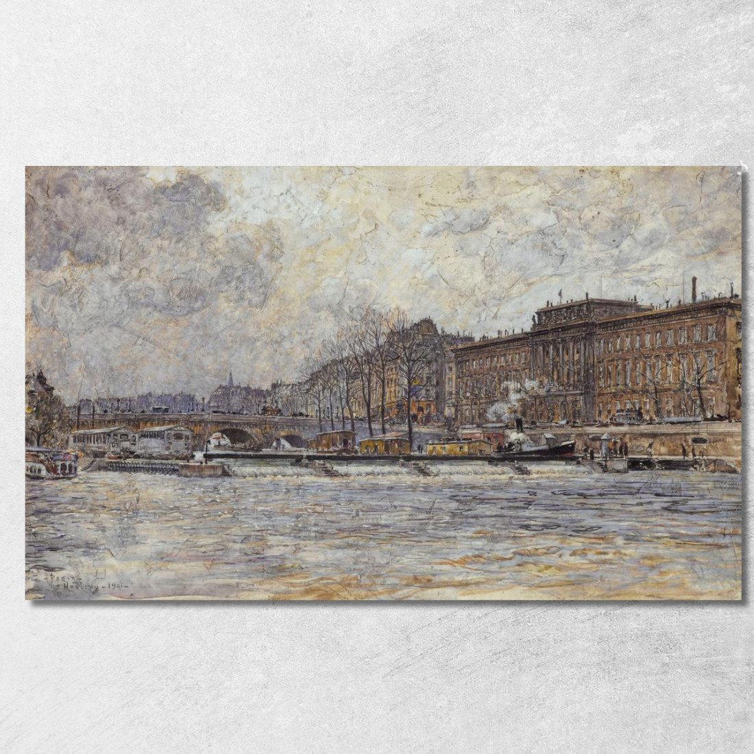 Hôtel De La Monnaie E Il Pont Neuf Frédéric Houbron fhb29 quadro stampato su tela