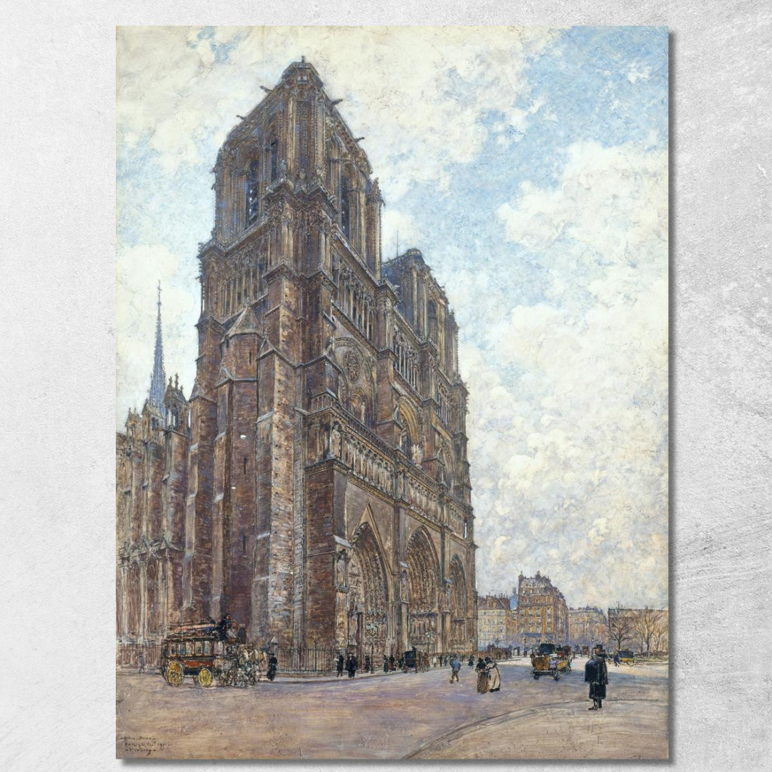 Notre-Dame De Paris Frédéric Houbron fhb31 quadro stampato su tela