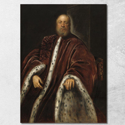 Un Procuratore Di San Marco Jacopo Tintoretto jtn1 quadro stampato su tela
