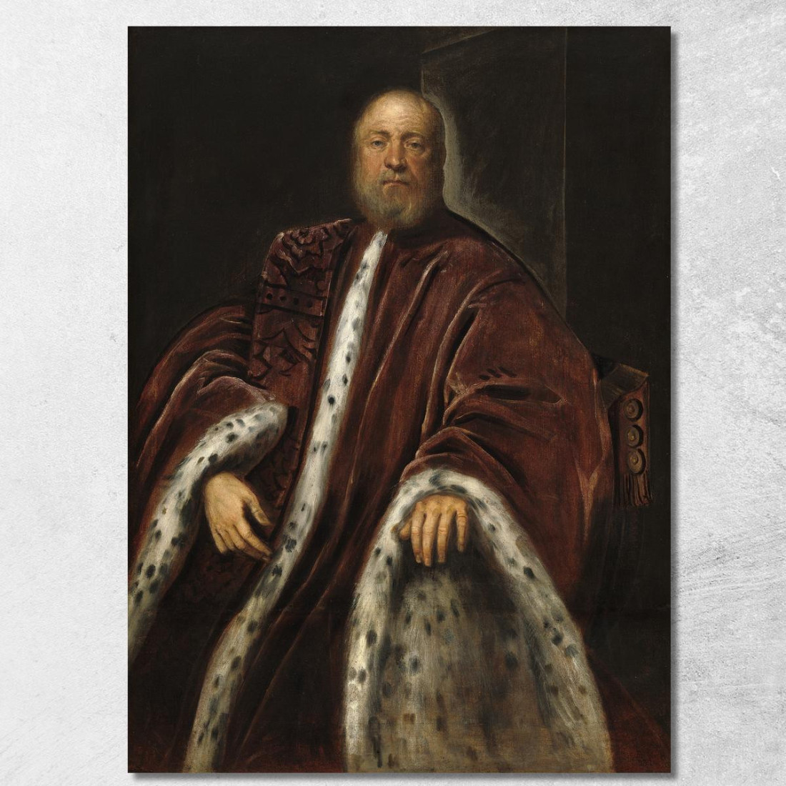 Un Procuratore Di San Marco Jacopo Tintoretto jtn1 quadro stampato su tela