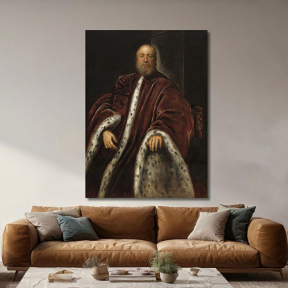 Un Procuratore Di San Marco Jacopo Tintoretto jtn1 quadro stampato su tela
