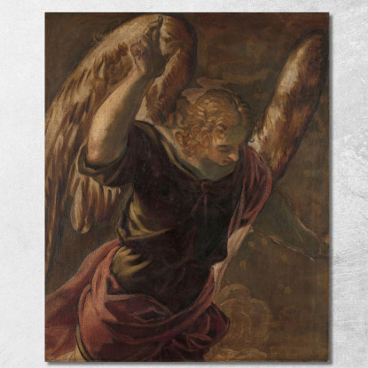 Angelo Dell'Annunciazione Alla Vergine Jacopo Tintoretto jtn2 quadro stampato su tela