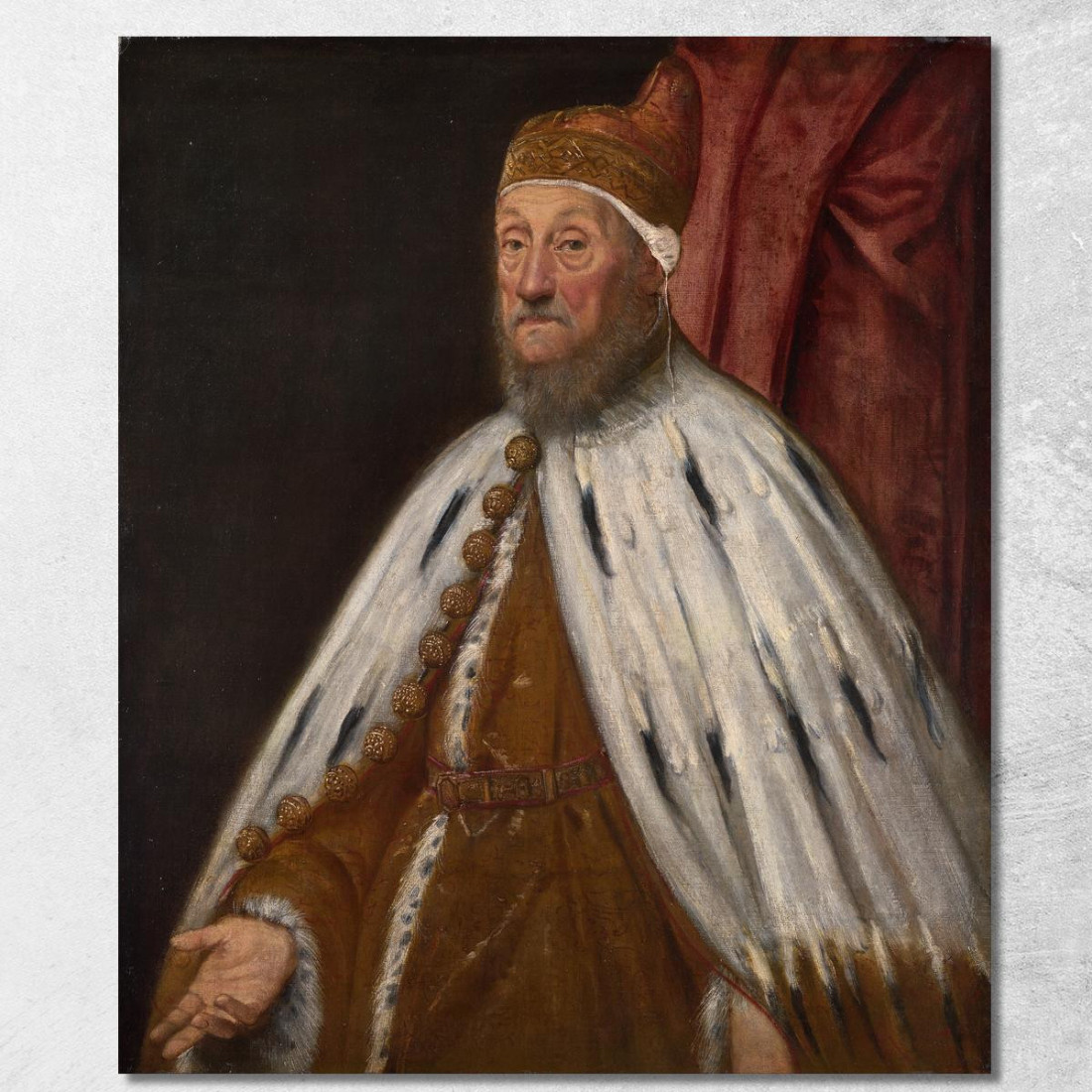 Doge Pietro Loredan Jacopo Tintoretto jtn7 quadro stampato su tela