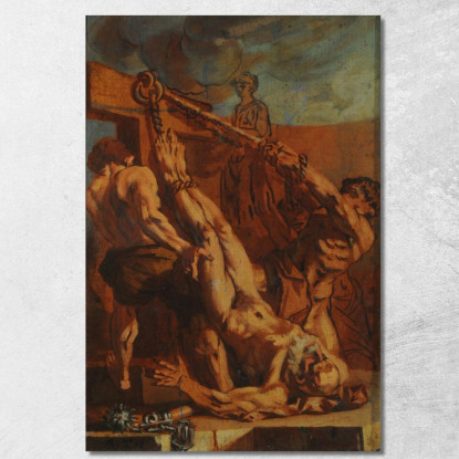 Martirio Di San Pietro Jacopo Tintoretto jtn11 quadro stampato su tela