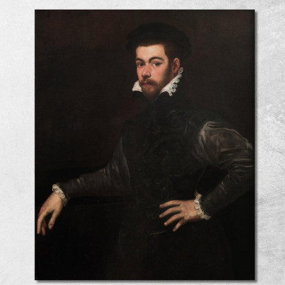 Ritratto Di Un Gentiluomo 2 Jacopo Tintoretto jtn18 quadro stampato su tela