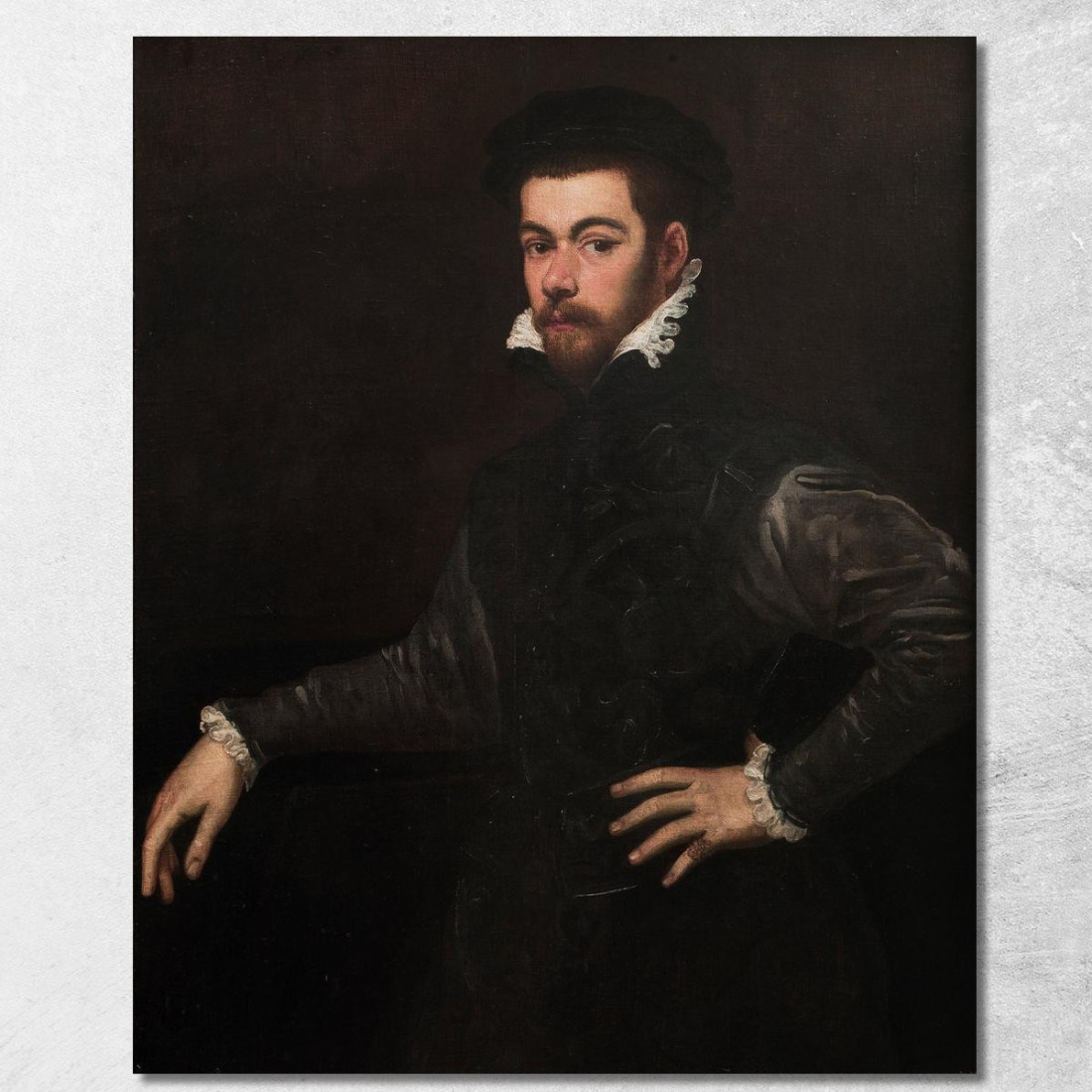 Ritratto Di Un Gentiluomo 2 Jacopo Tintoretto jtn18 quadro stampato su tela