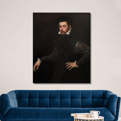 Ritratto Di Un Gentiluomo 2 Jacopo Tintoretto jtn18 quadro stampato su tela