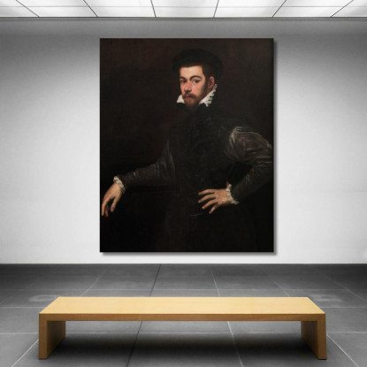 Ritratto Di Un Gentiluomo 2 Jacopo Tintoretto jtn18 quadro stampato su tela