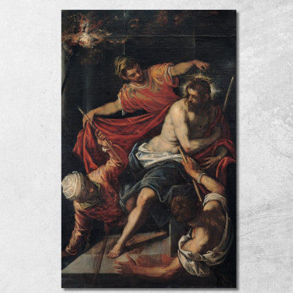 La Flagellazione Jacopo Tintoretto jtn41 quadro stampato su tela